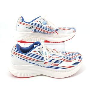 Saucony Ride 15 Running Shoes Women's Size 10 White/Blue/Red